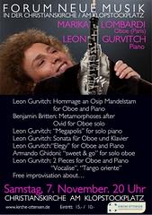 Marika Lombardi, Oboe, Paris Leon Gurvitch, Piano